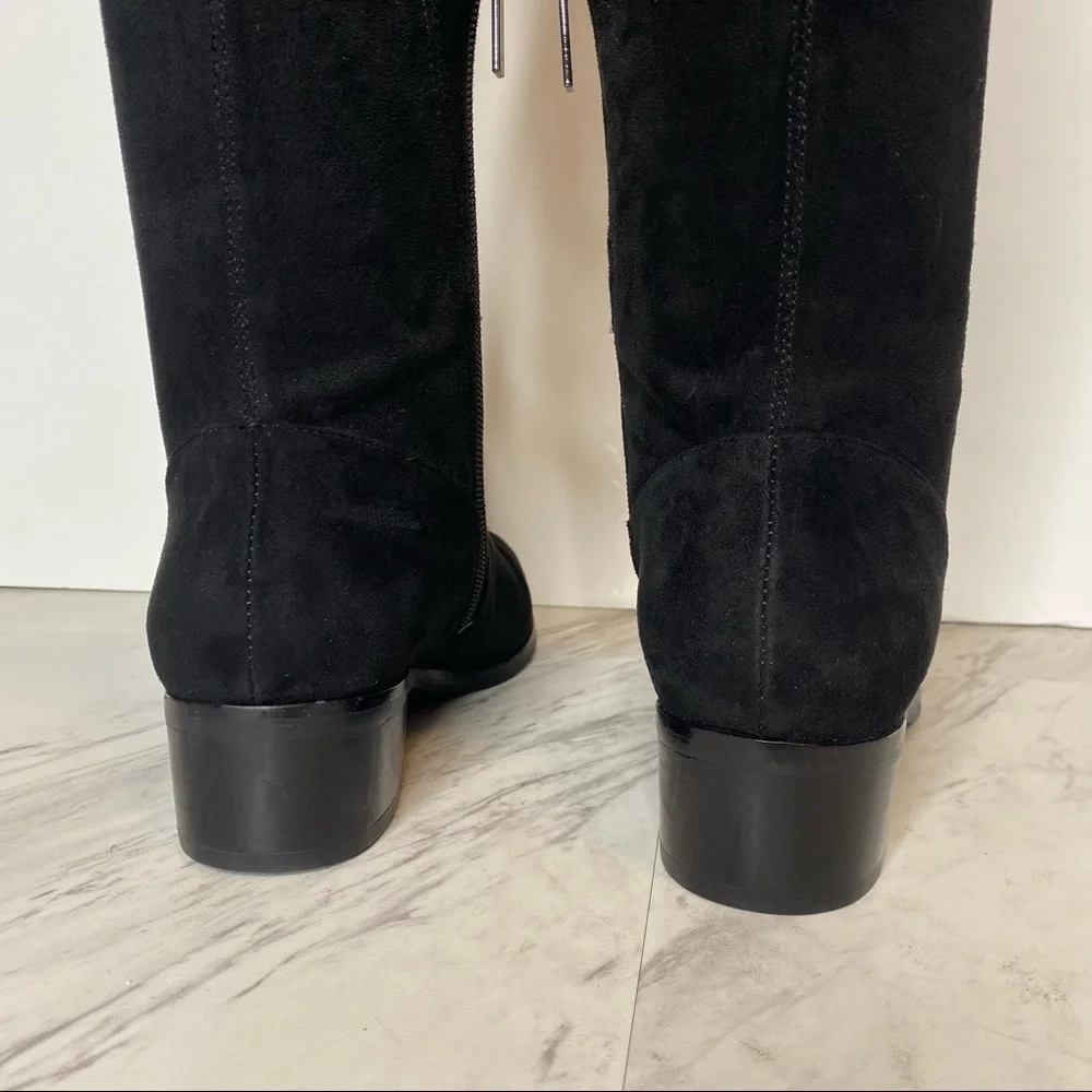 Marc Fisher Yuna Over The Knee Faux Suede Black Boot 6M